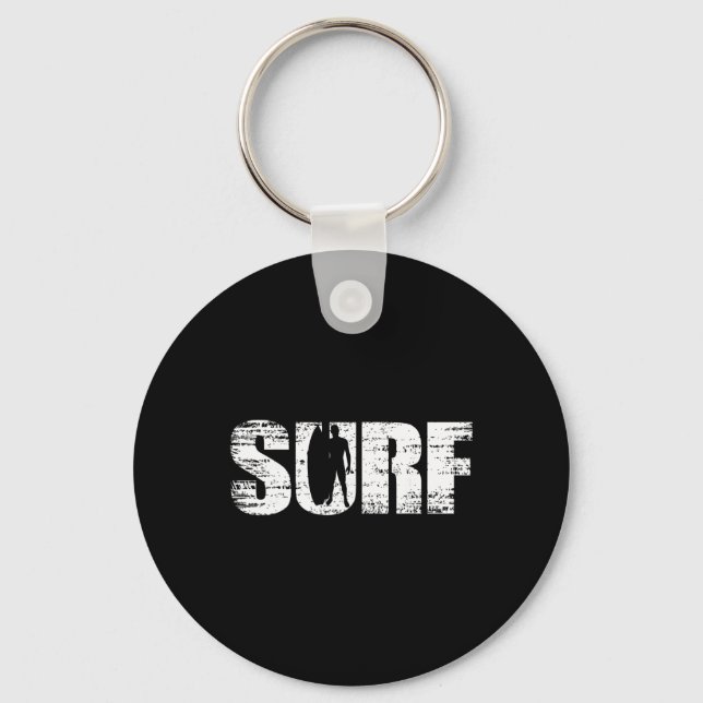 Chaveiro Surf - Visual Angustiado de Surfe Para Surfistas  (Frente)