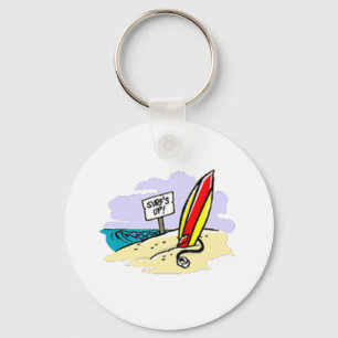 Chaveiro Surfboard na praia