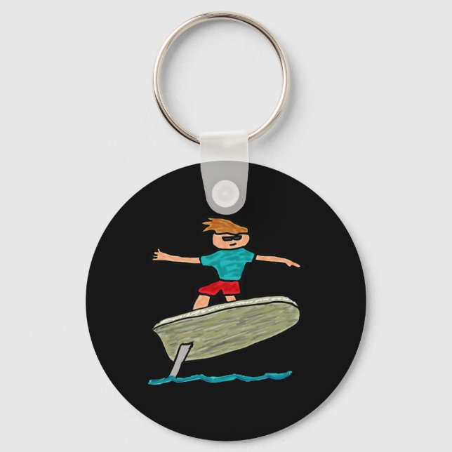 Chaveiro Surfe de Efoil (Frente)