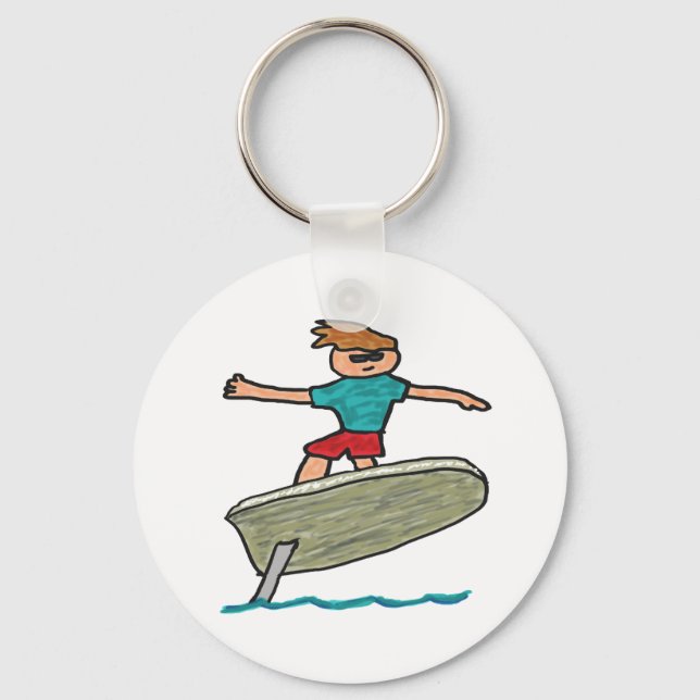 Chaveiro Surfe de Efoil (Frente)