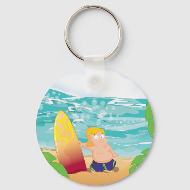 Chaveiro Surfista (Frente)