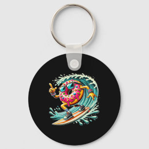 Chaveiro Surfista de Donut Amante de Donut Surfista de Surf