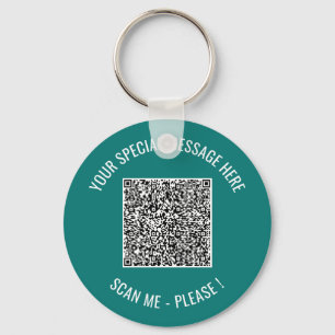 Chaveiro Surpresa de Mensagem de Texto com QR Code