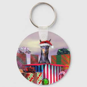 Chaveiro Surpresa de Natal Doberman
