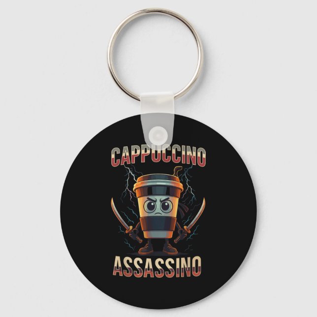 Chaveiro Surreal Italiano Cappuccino Ino Funny Meme (Frente)