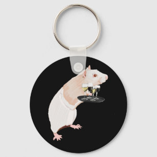 Chaveiro Surreal Rat Waiter