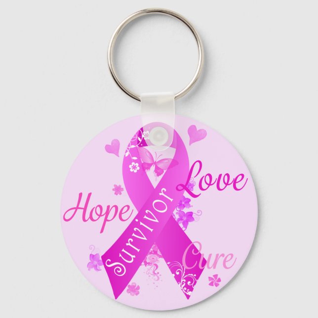 Chaveiro Survivor Love Hope Cure (Frente)