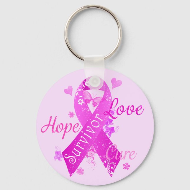 Chaveiro Survivor Love Hope Cure (Frente)