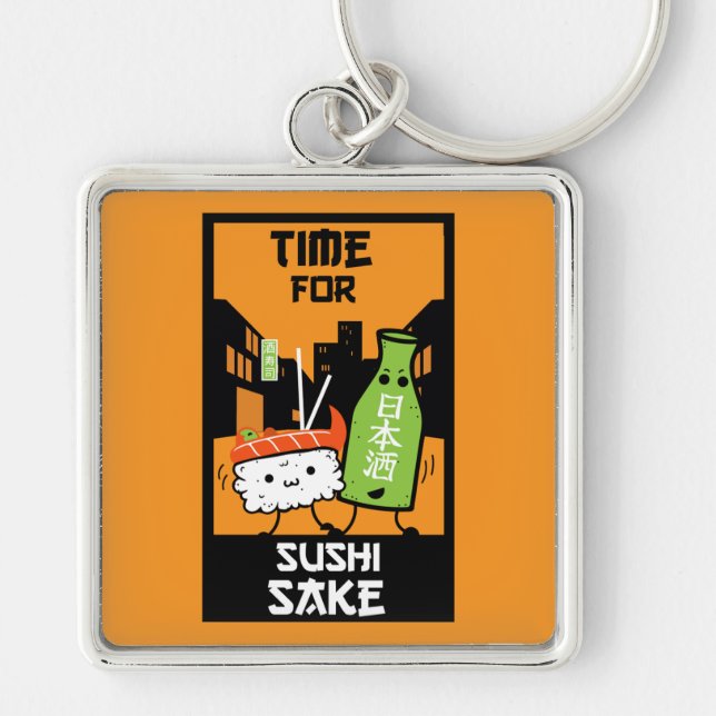 Chaveiro Sushi E Sake Foodies (Frente)