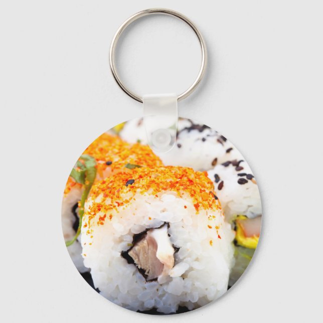 Chaveiro Sushi num prato (Frente)
