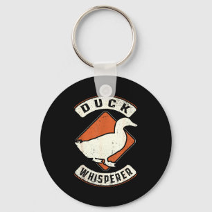 Chaveiro Sussurrador de Pato Vintage Clic Retro Amor Animal