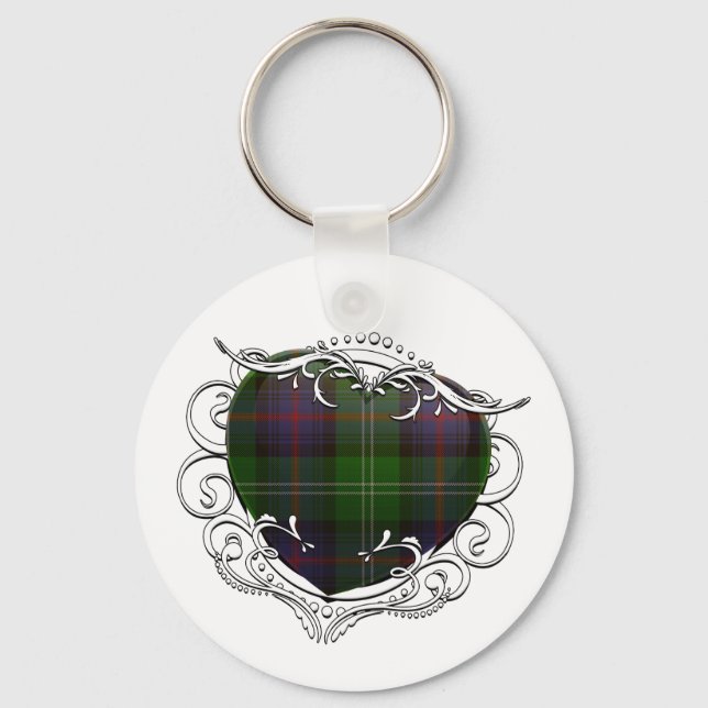 Chaveiro Sutherland Tartan Heart (Frente)