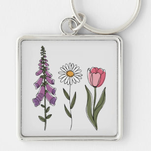 Chaveiro Sutil Anti-Trump - Tulipa Foxglove Daisy III