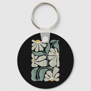 Chaveiro Sutil Boho Flowers Anti Trump, Kamala Harris
