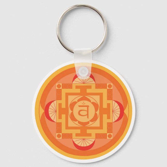 Chaveiro Svādhisthāna Chakra Mandala (Frente)