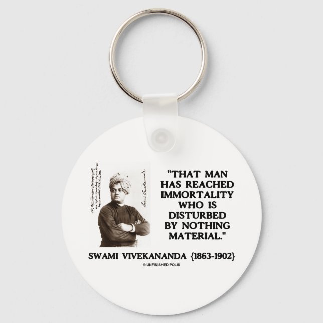 Chaveiro Swami Vivekananda Alcançou Material De Imortalidad (Frente)