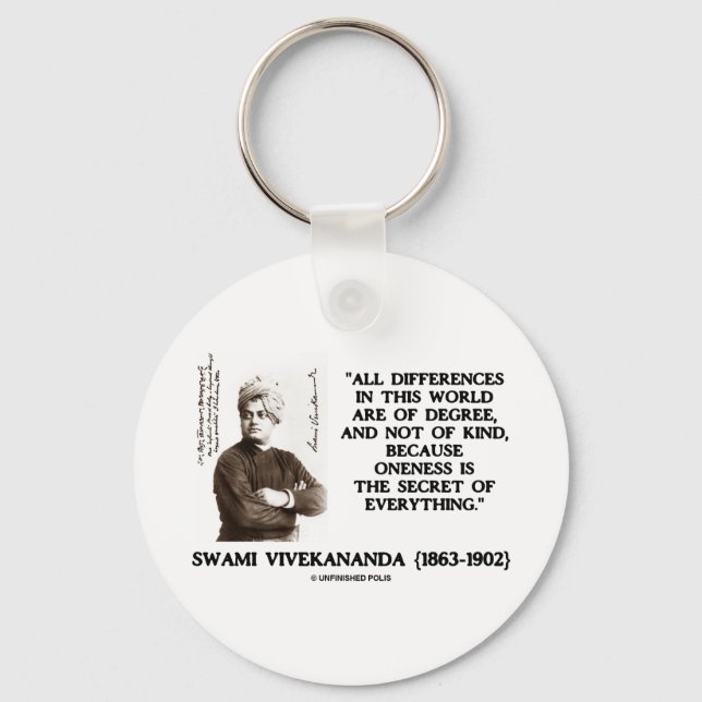Chaveiro Swami Vivekananda - O Segredo De Tudo (Frente)
