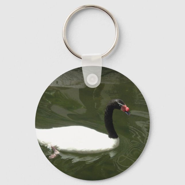 Chaveiro Swan preto e branco (Frente)