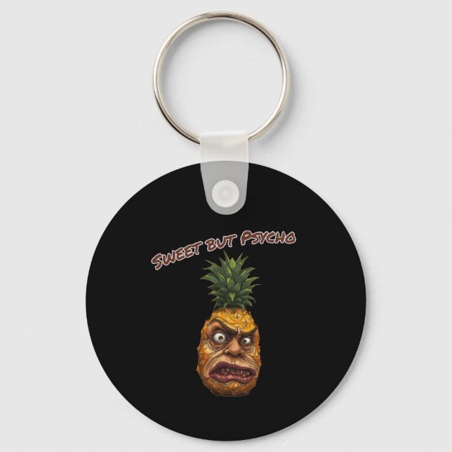 Chaveiro Sweet but Psycho Pineapple (Frente)