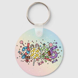 Chaveiro Sweet Candy 2026 Celebration Double-Sided
