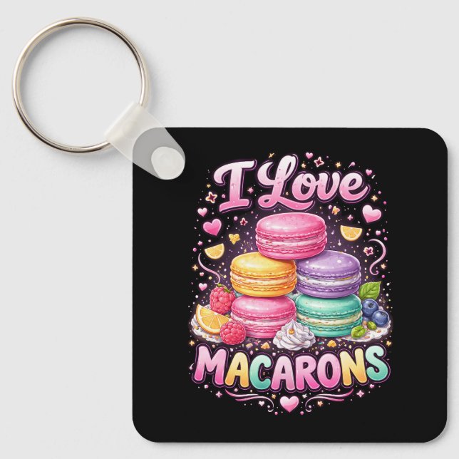 Chaveiro Sweet Love Macarons (Frente)