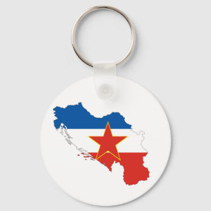 Chaveiro symbo da silhueta da forma do mapa da bandeira de