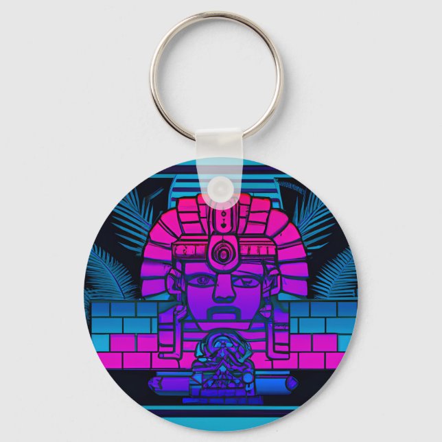 Chaveiro Synthwave Pharaoh (Frente)