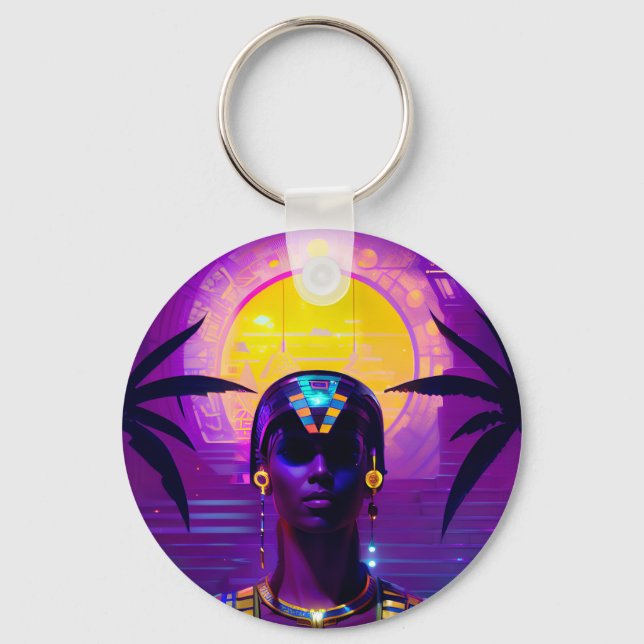 Chaveiro Synthwave Pharaoh (Frente)