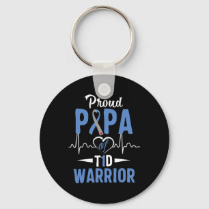 Chaveiro T1d Orgulho Papa Diabetes Sensibilização Tipo 1 In