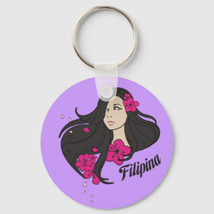 Chaveiro T bonito do gráfico da filipina
