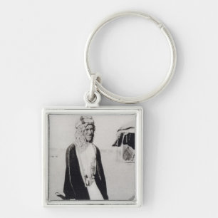 Chaveiro T.E. Lawrence no vestido árabe (foto de b/w)
