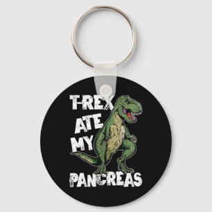 Chaveiro T-rex Ate My Pancreas Dinossauro Diabetes Awaren