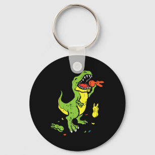 Chaveiro T-Rex Comendo Coelho Funny Easter Amante de Dinoss