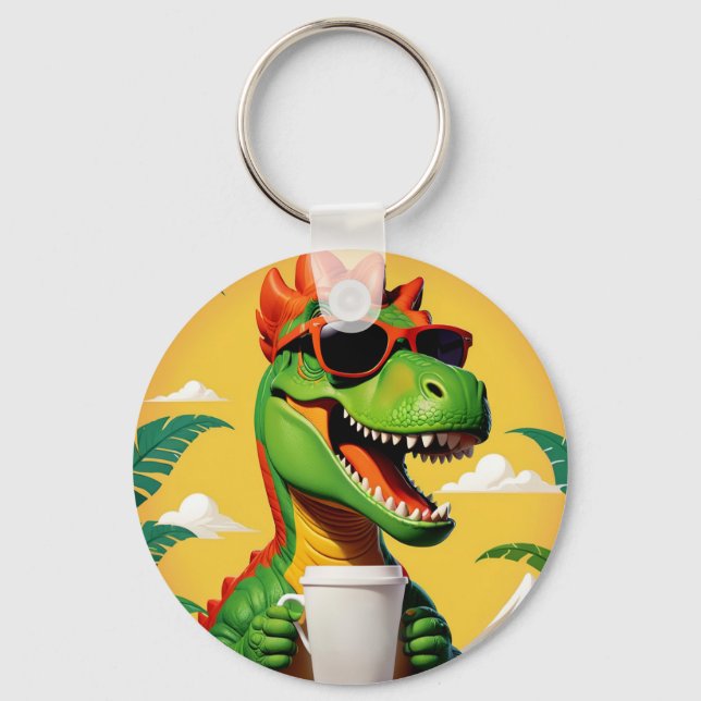 Chaveiro T-Rex Dinossauro Engraçado  (Frente)