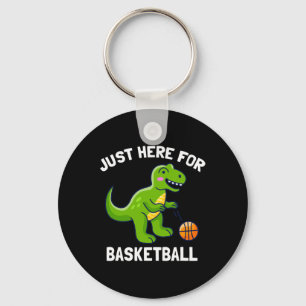 Chaveiro T-Rex Divertido Só Aqui Para Dinossauro De Basquet