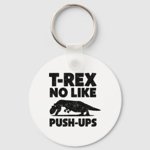 Chaveiro T-rex engraçado não gosta de flexões Treino de din