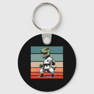 Chaveiro T.rex Karate Gi Faixas Pretas Postura Feroz Podero