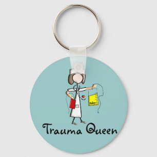 Chaveiro T-shirt e presentes da rainha traumatismo" da