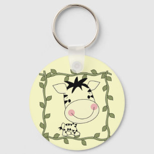 Chaveiro T-shirt e presentes da zebra do bebê