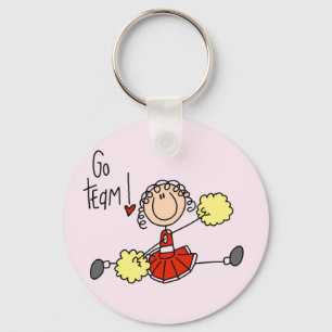 Chaveiro T-shirts e presentes Cheerleaderes vermelhos