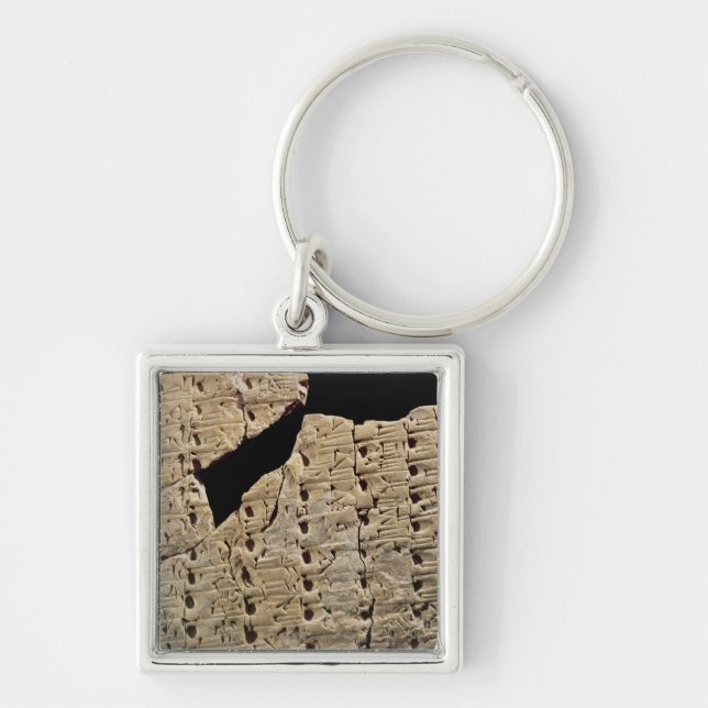 Chaveiro Tabuleta com roteiro cuneiform, de Uruk (Frente)