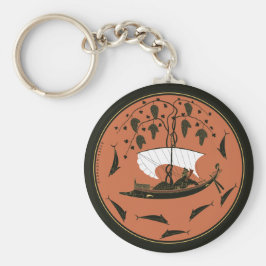 Chaveiro Taça Dionysus: Deus grego por naves e golfinhos