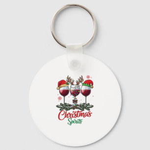 Chaveiro Taças de Vinho Espíritos de Natal Rena Galhadas Pi