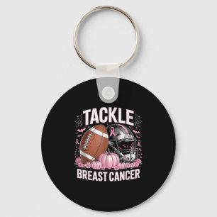 Chaveiro Tackear o Cancer de futebol do Cancer da mama Awar