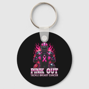 Chaveiro Tackle Conscientização do Câncer de Mama Pink Out