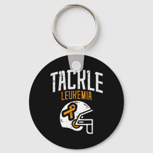 Chaveiro Tackle Leucemia Helmet Orange Ribbon Cancer sanguí