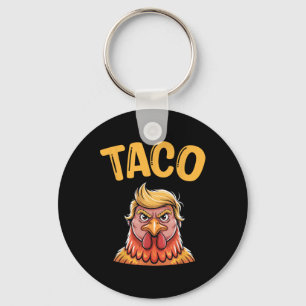 Chaveiro Taco Bonito Trump Sempre Foge Frangos Engraçado Va