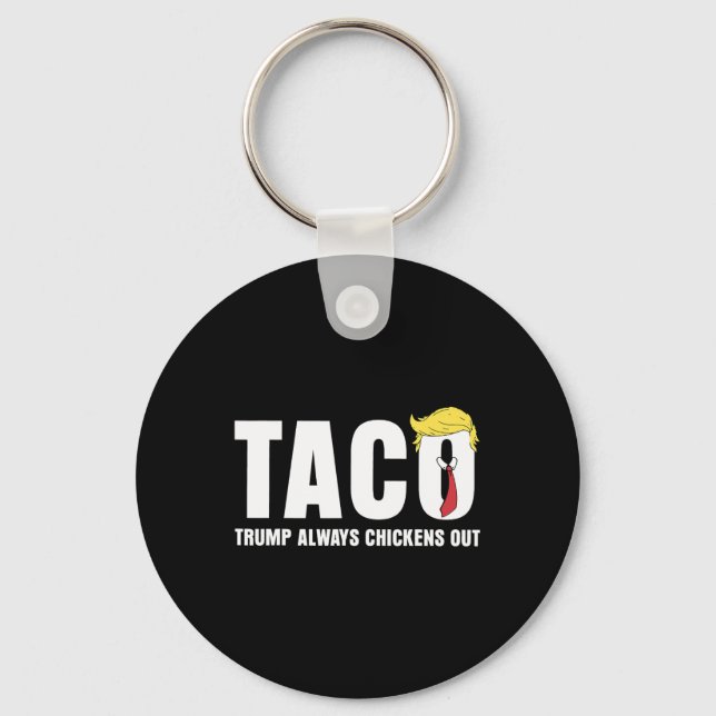 Chaveiro Taco de Frango Divertido Troca Taco de Frango Trum (Frente)