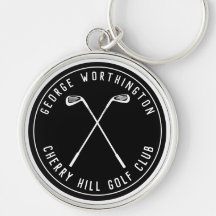 Taco de golfe personalizado clássico preto