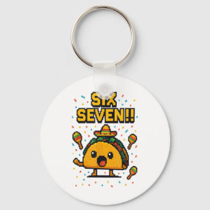 Chaveiro Taco de Jogo Divertido Seis Sete Cinco De Maio 67
